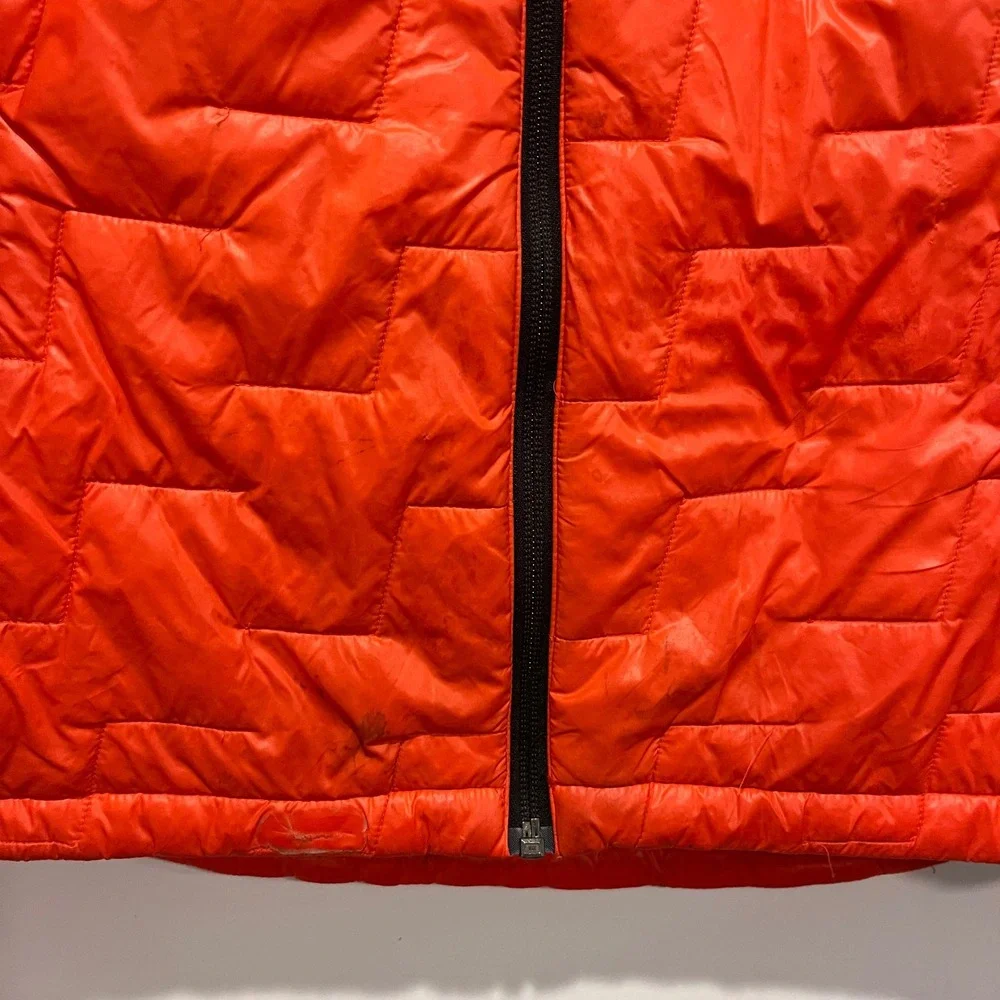 Helly Hansen Lifaloft Insulated Puffer Jacket Orange Mens Small Full Zip Coat